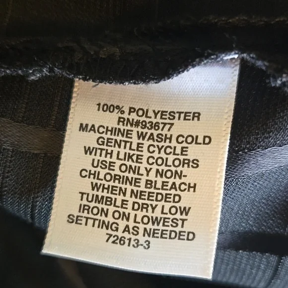 Liz Claiborne-Blk pullover silky long sleeved blouse Sz PXL NWT. - Picture 10 of 11